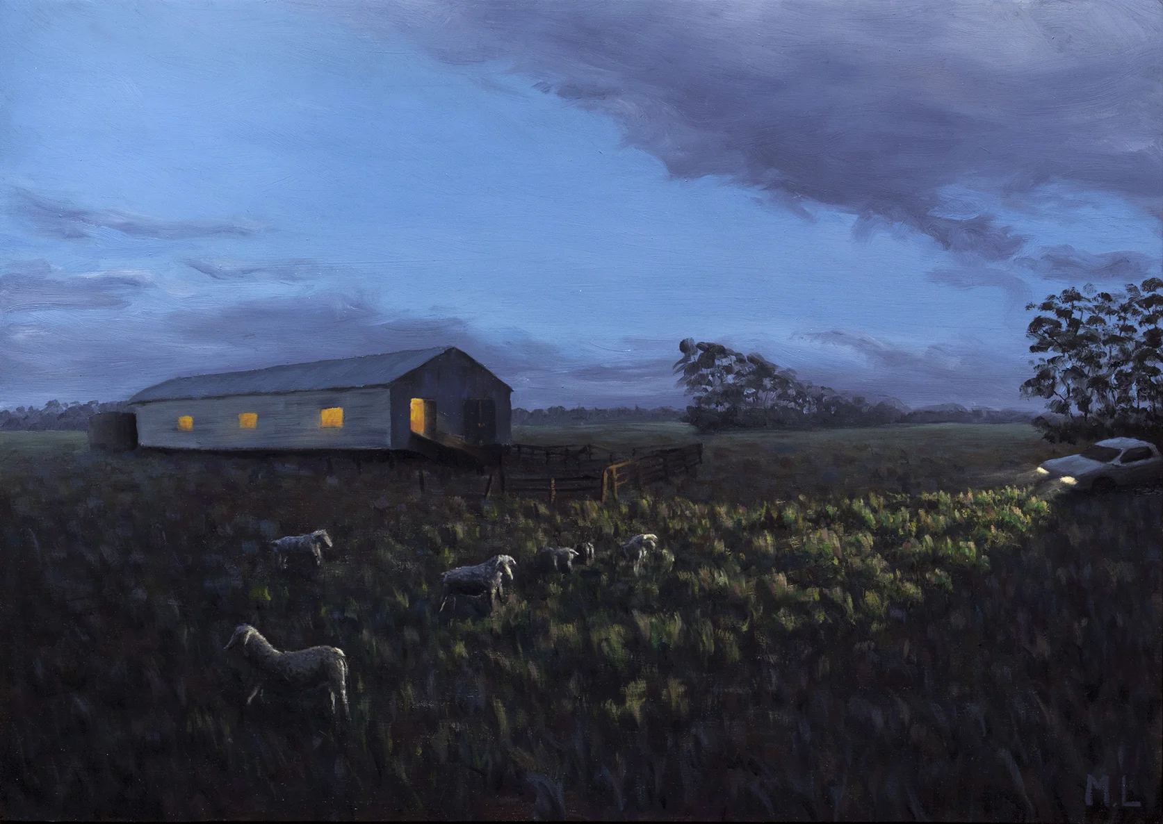 Last Light, 75 X 55 cm. $800