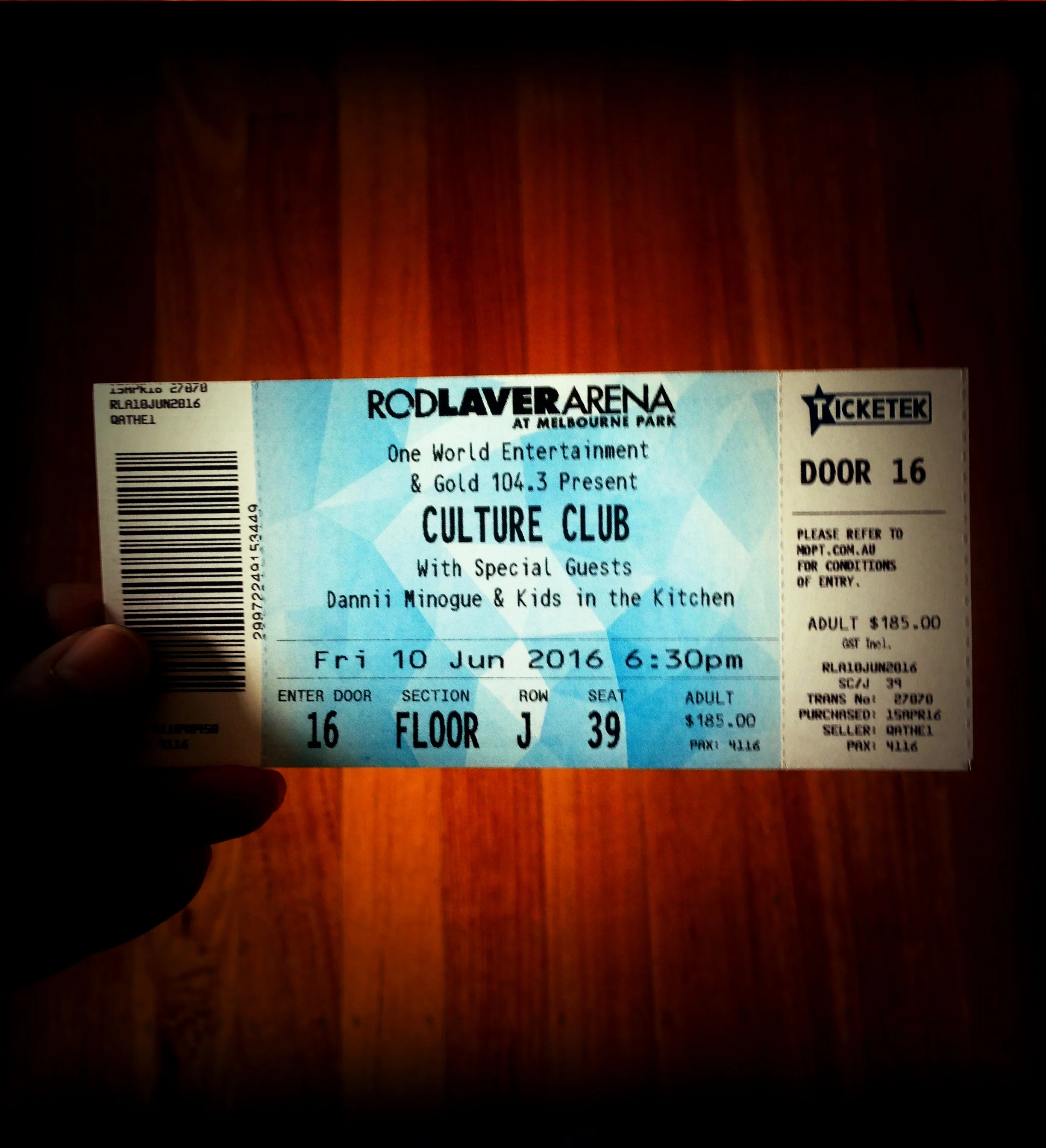 Dreams came true with this magical ticket to Culture Club