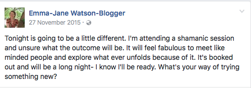 A POST FROM THE BLOGGER PAGE