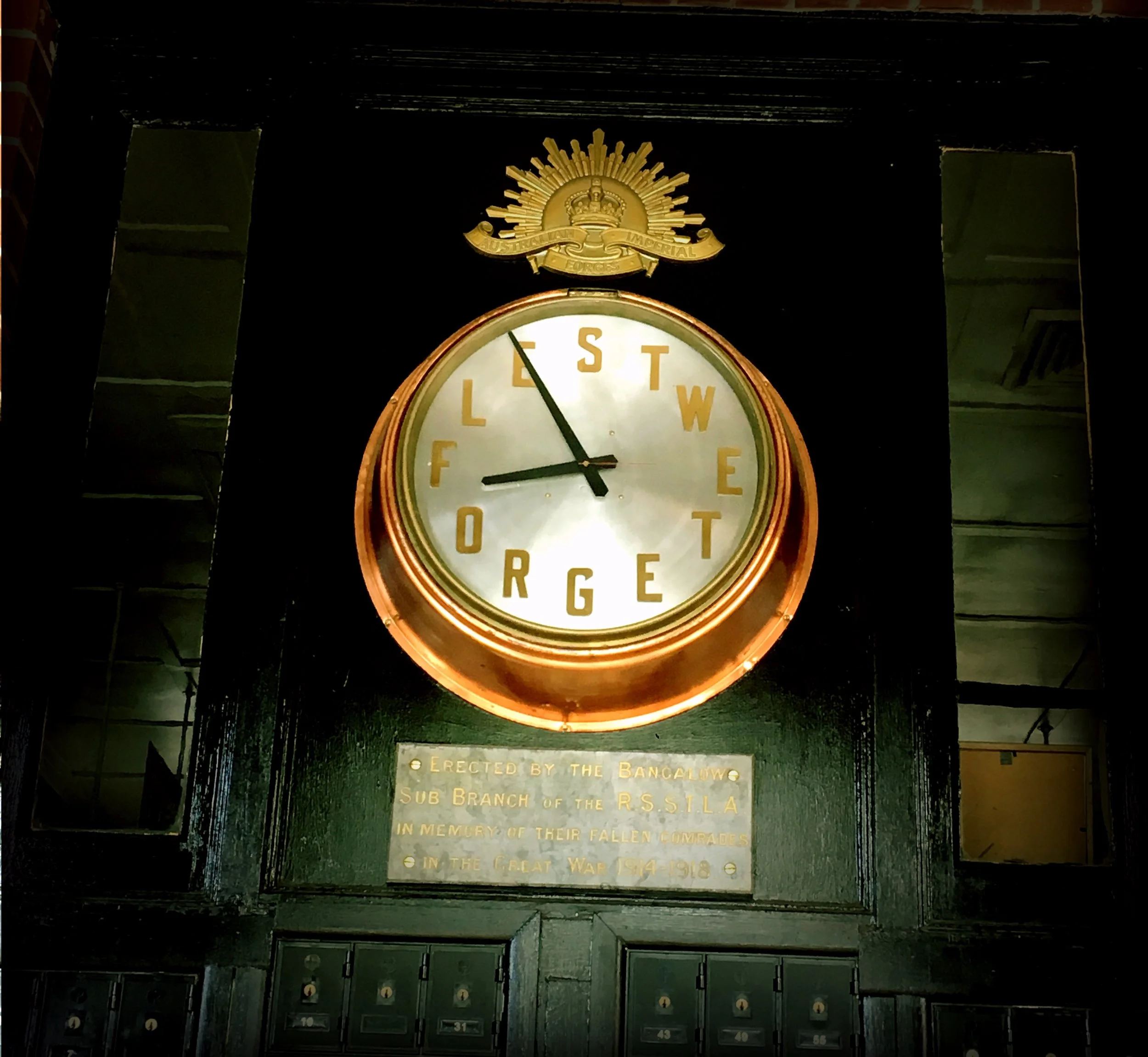 CLOCK IN BANGALOW, NEW South Wales, AUSTRALIA