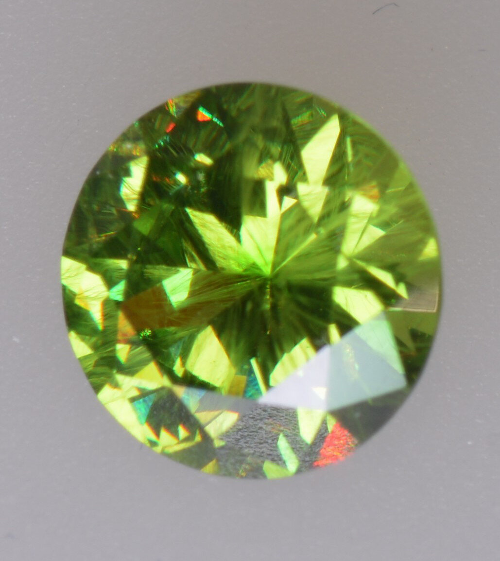 Demantoid Garnet w. Horsetail 