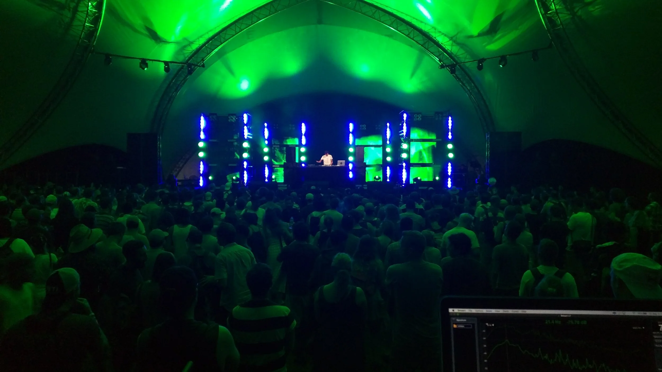 FOH for the Dells stage at Eaux Claires festival