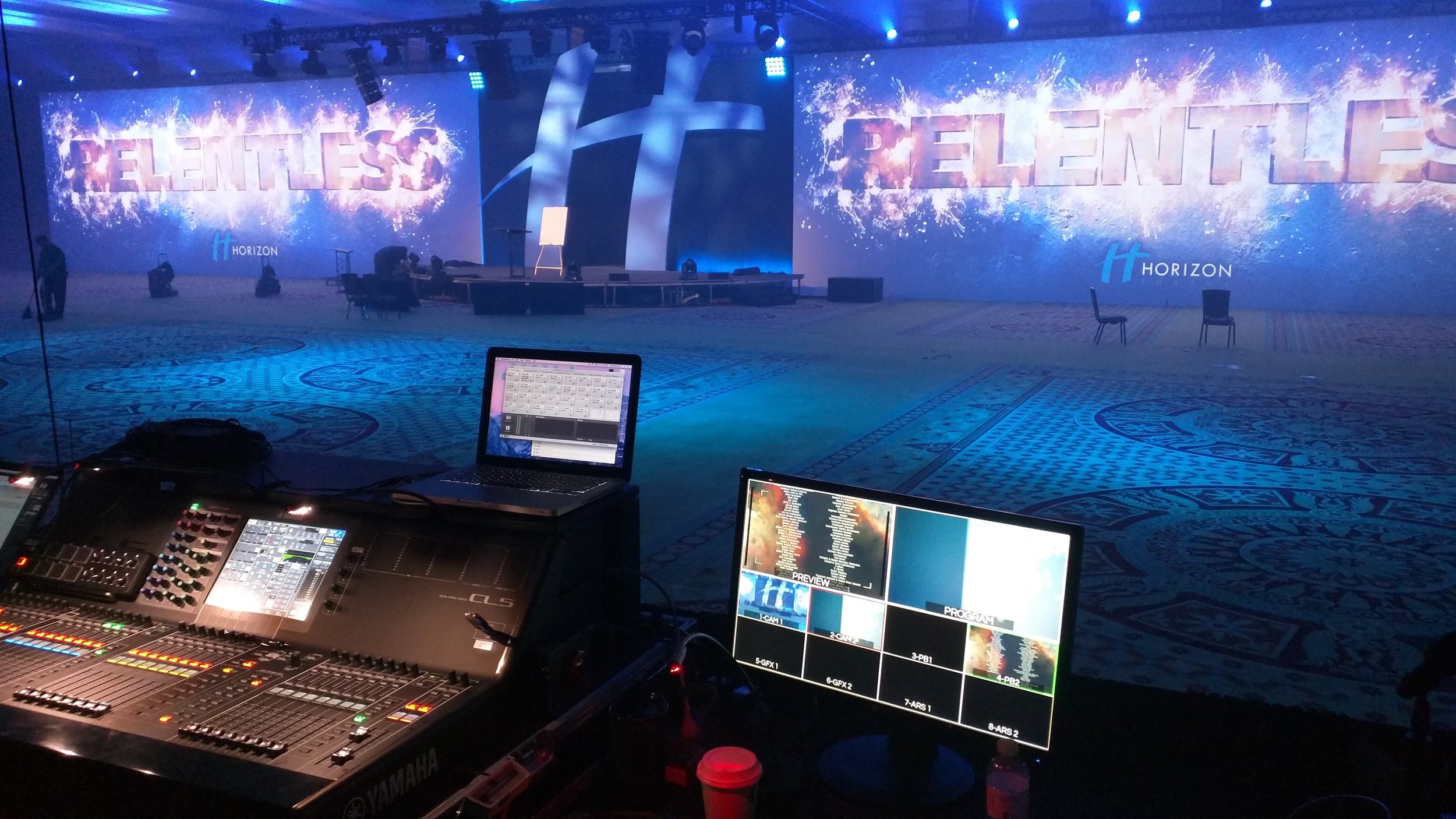 FOH for corportate show at Caesars Palace, Las Vegas
