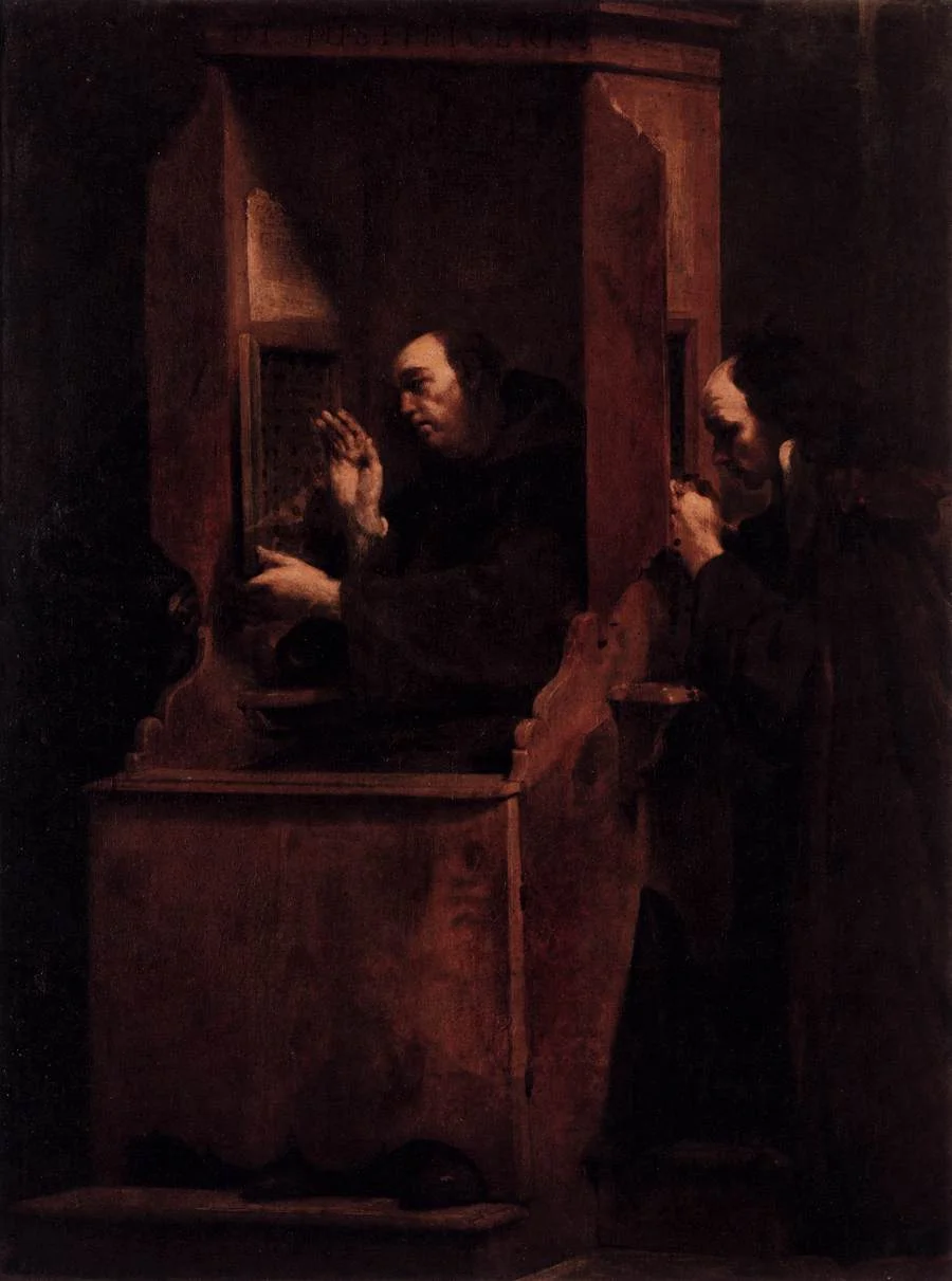 Giuseppe Maria Crespi | The Seven Sacraments Confession | 1712 | sourced via WikiArt