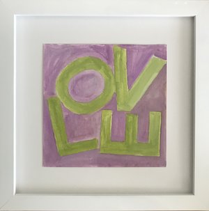 Love Square Lime/Lavender