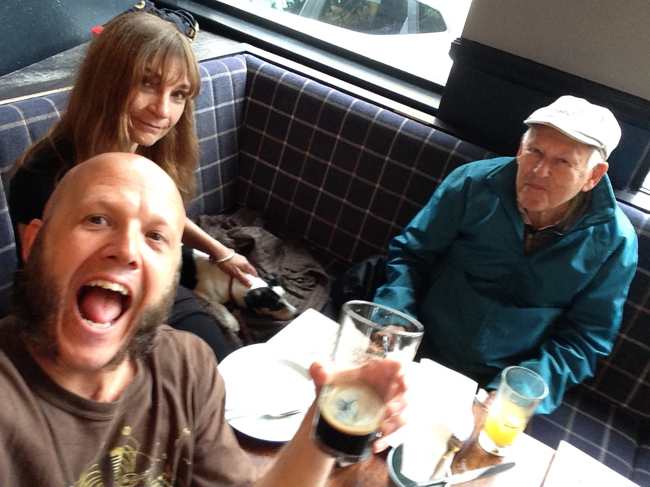  This summer Ira J. Winn, aka Pops, came to visit us in East London. Did Cat and I need to hit the pub at 9am? You bet we did! 