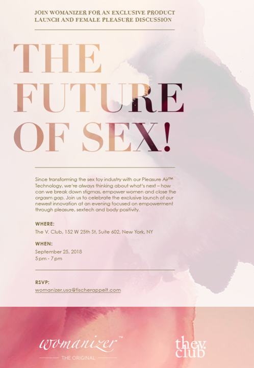 September 25, 2018 at 6pm EST at the V.Club