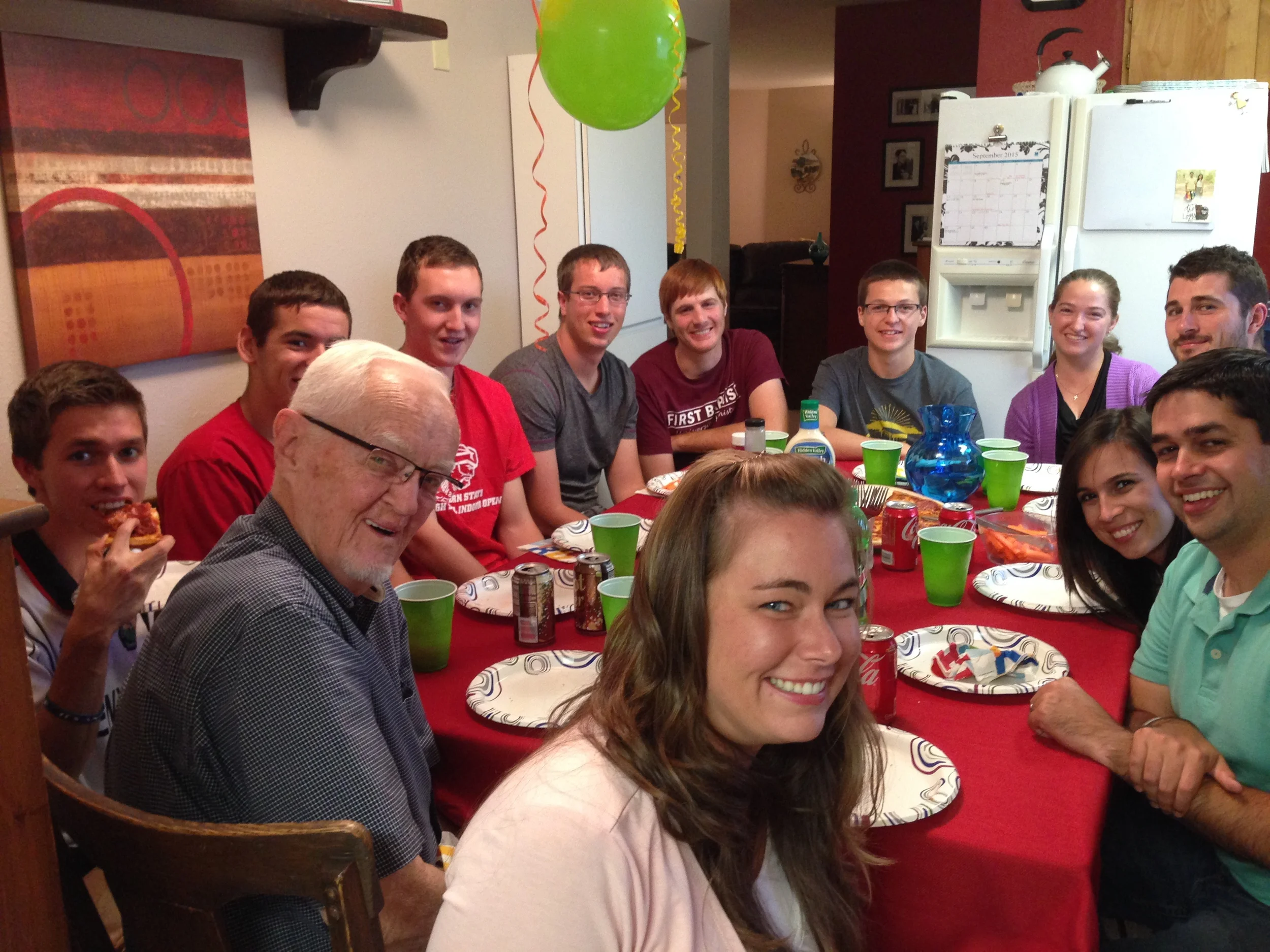 Good food + games + students = great times