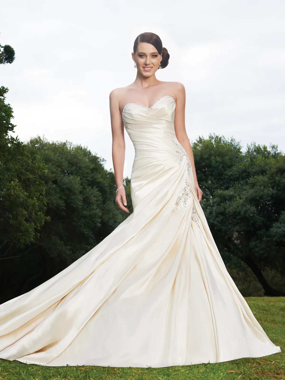 sophia tolli strapless wedding dress