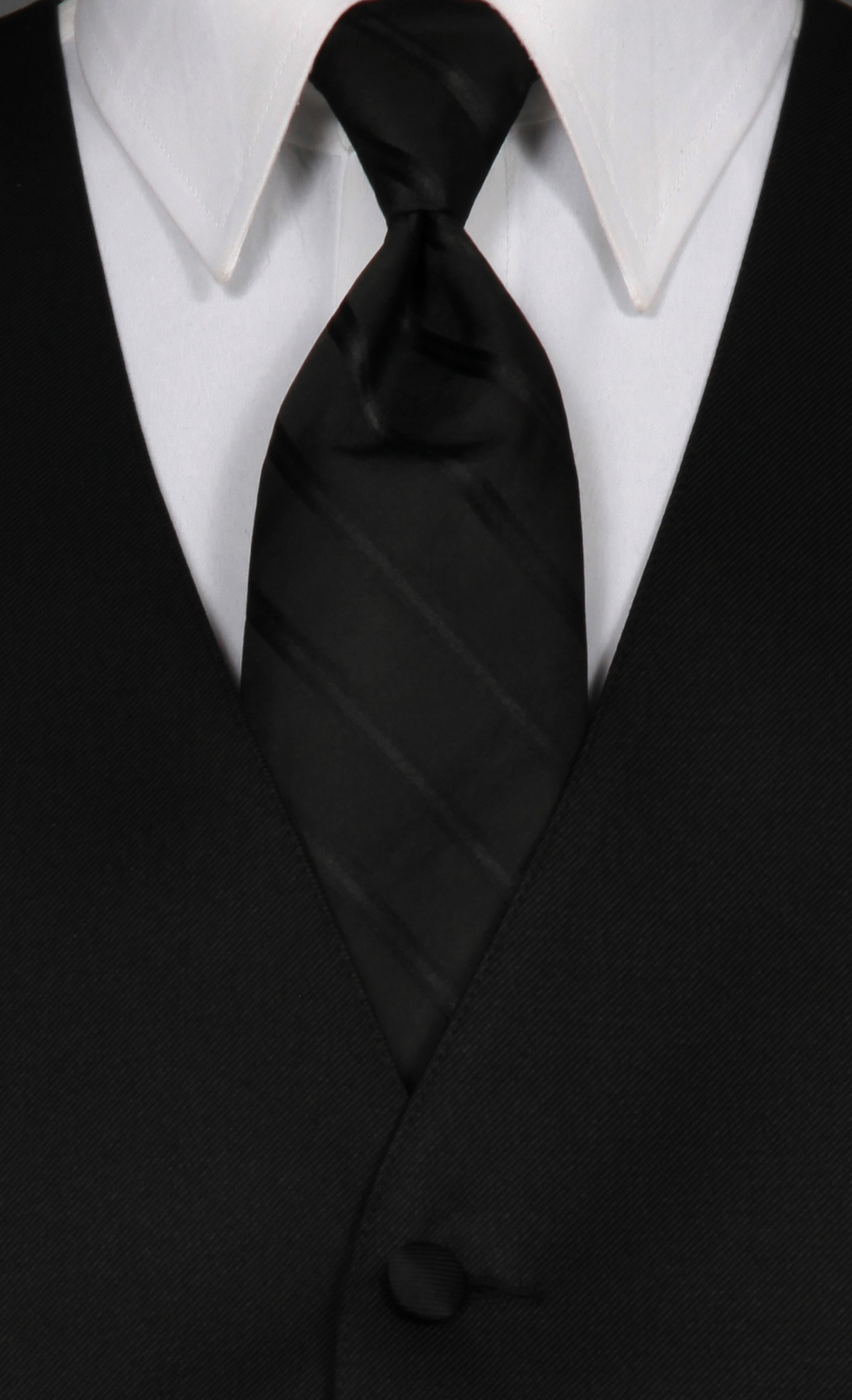 Double Ombre Windsorband Black by Savvi Evening Collection