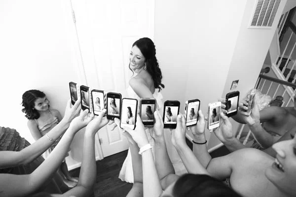 This is a wonderful way to capture not only the bride, but all of your girls capturing you also