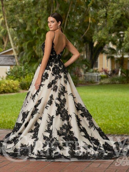 christina wu black and white wedding dress