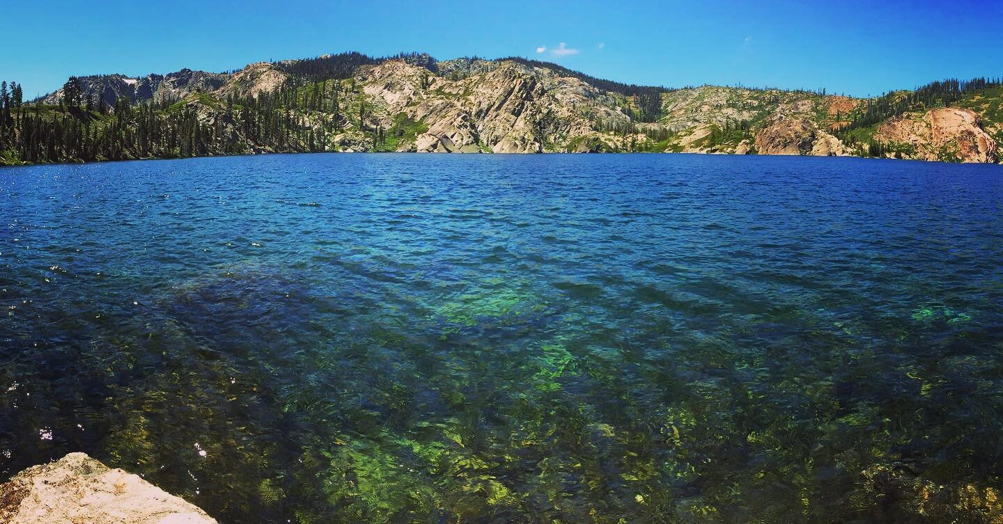 Image caption: the place that has taught me the right size of things, the pace of forest, how to listen to a language both intimate &amp; not my own. The Sierras, Lakes Basin, the warmth of a flat bare rock jutting out into the lake. The clarity of g