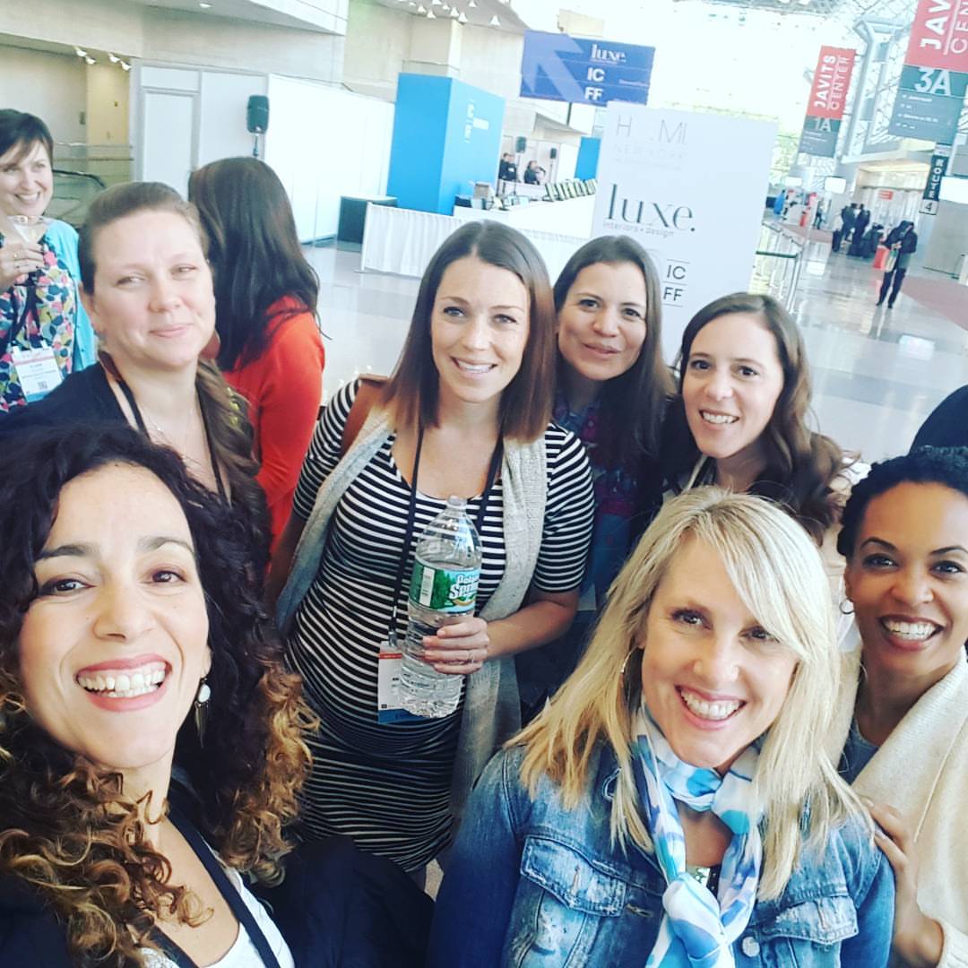 Fun times after the first day of Surtex at the Javits. Some of the ladies shown in this photo: Dariana Cruz, Corinne Haig, Jeanetta Gonzales, Claire Picard, Dawn Bouteiller, Anne Bolman, Carolina Coto and Beth Schneider.