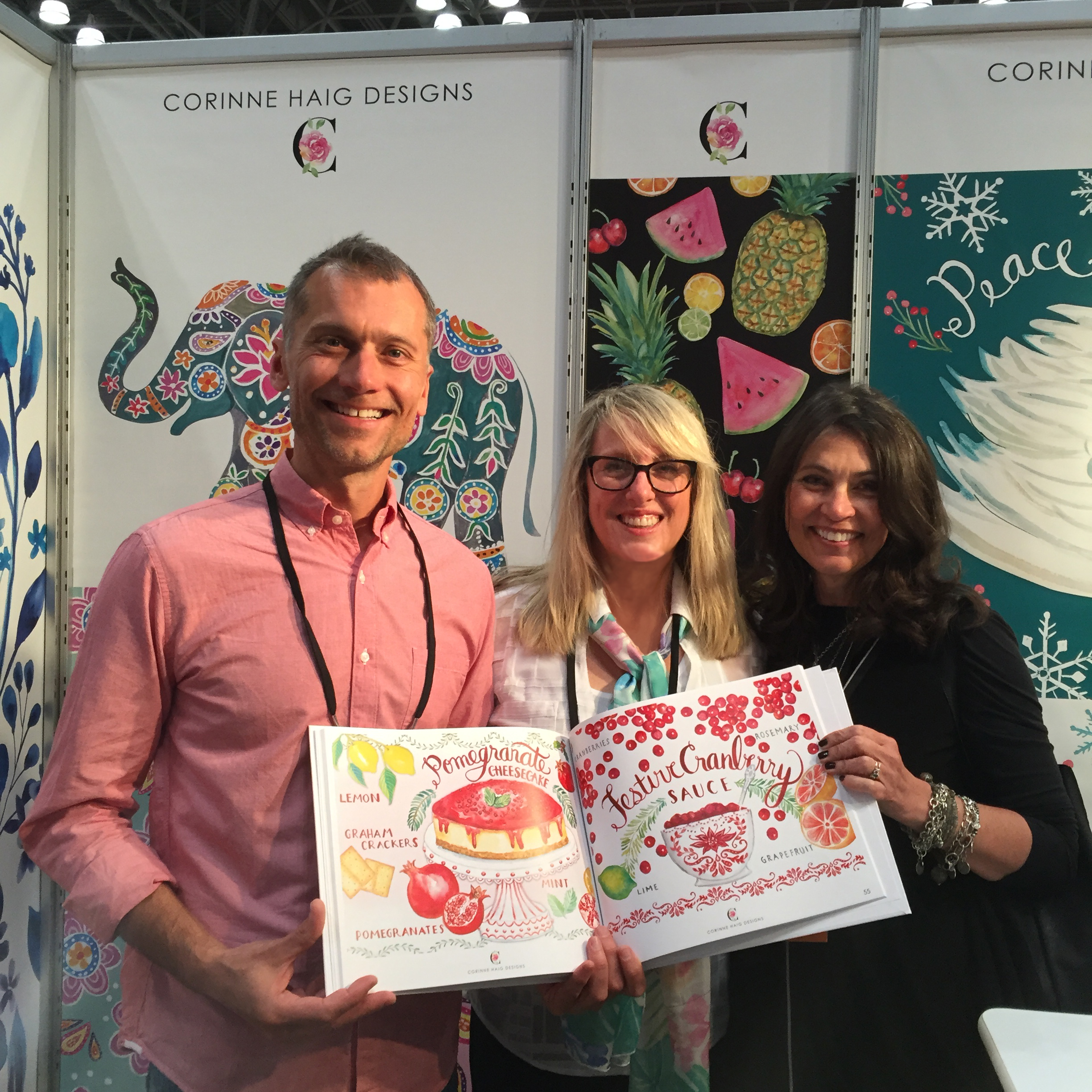 A fun visit from Nate Padavick (They Draw and Travel) and Salli Swindell (They Draw and Cook) taking a peek at some of the food illustrations in my look book for They Draw and Cook.