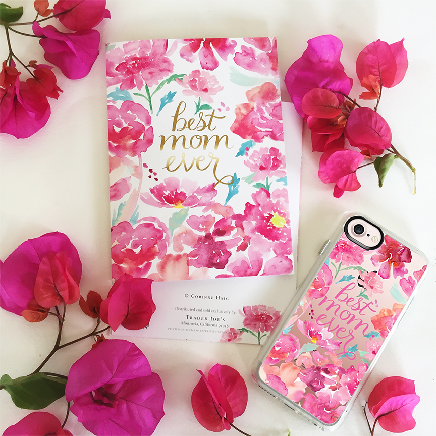 Best Mom Ever greeting card for Trader Joe's. Best Mom Ever phone case for Casetify.