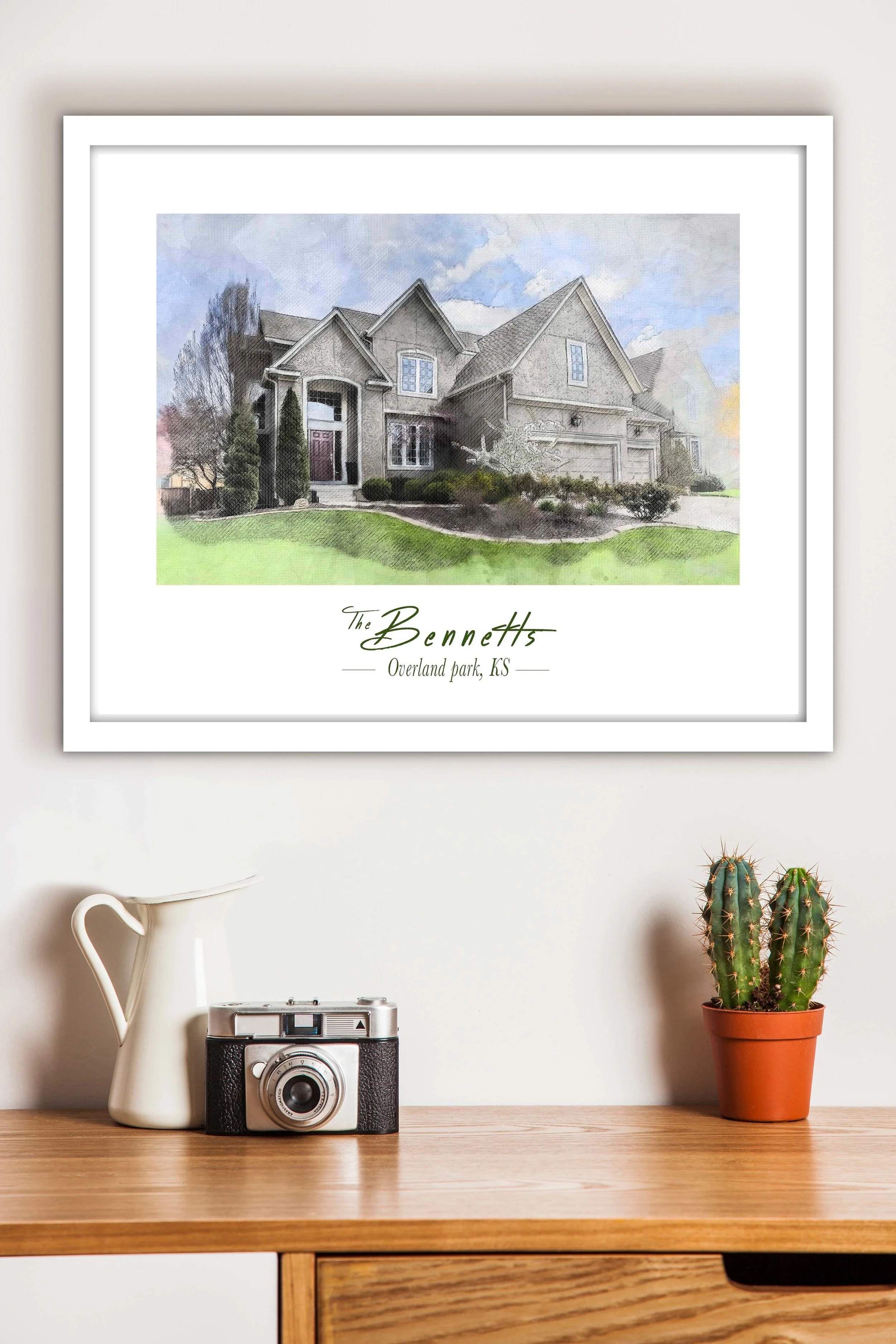 Option 1 - Colorized Architectural Sketch CLICK ON IMAGE TO ENLARGE
