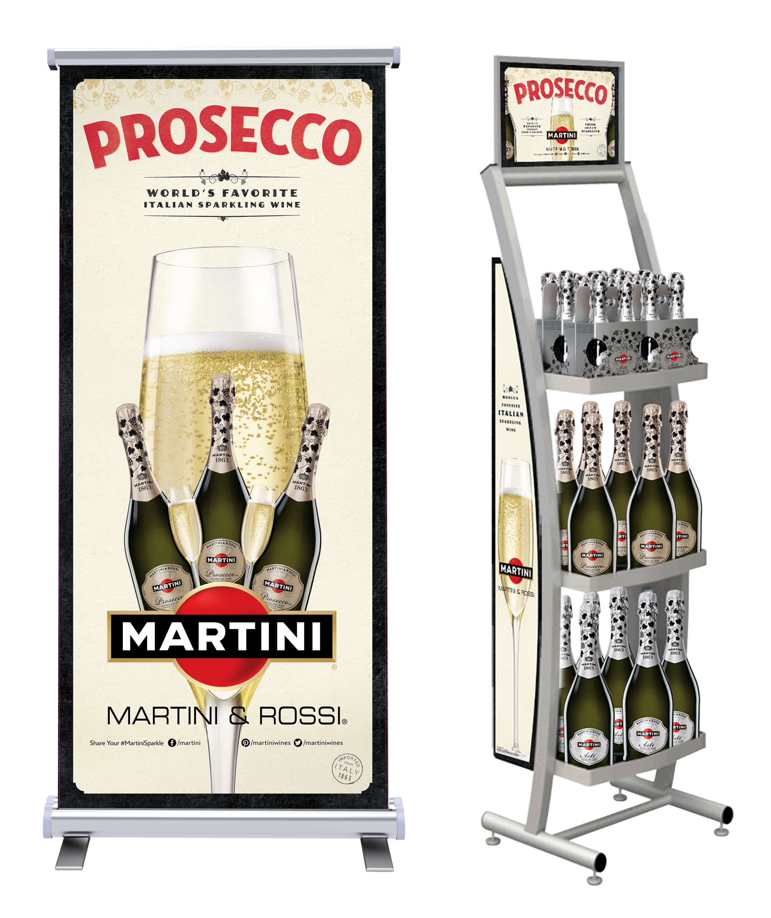 Banner & Bottle Rack