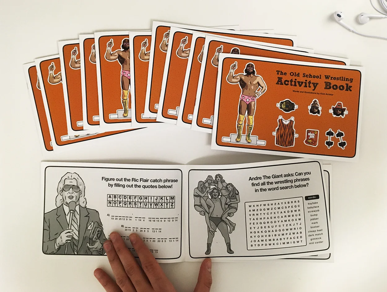 Alon Avissar The Old School Wrestling Activity Book