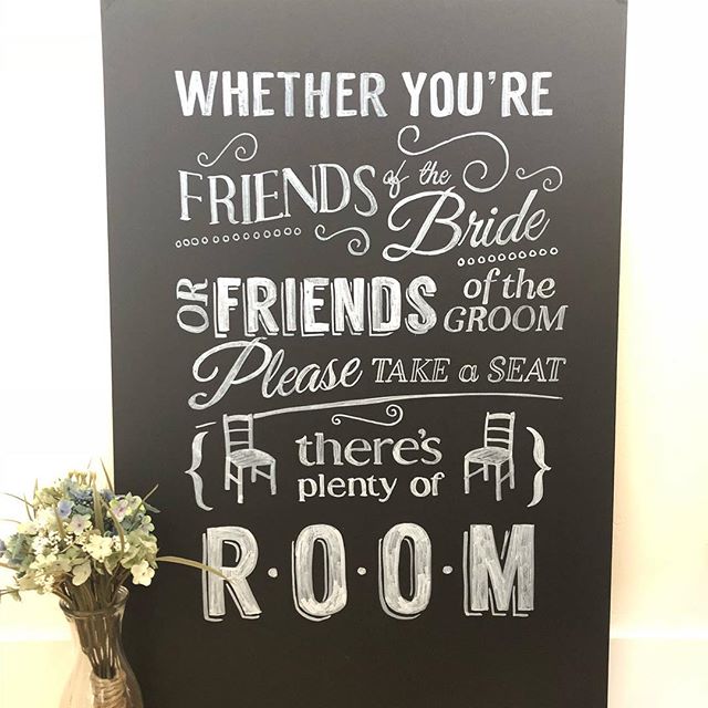 First wedding chalkboard of 2018!
This one is up for grabs. $55 on lightweight materials. Pm me for pick up details!
.
All hand drawn. All custom. Book your custom chalkboard art for the 2018 wedding and event season in TORONTO now for only $50! (Bal