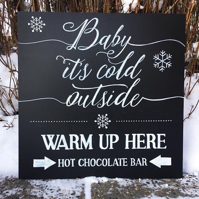 As relevant today as it was last year! One of my favourite winter wedding chalkboards 😍😍😍
. .
All hand drawn. All custom. Book your custom chalkboard art for the 2018 wedding and event season in TORONTO now for only $50! (Balance due on or before 