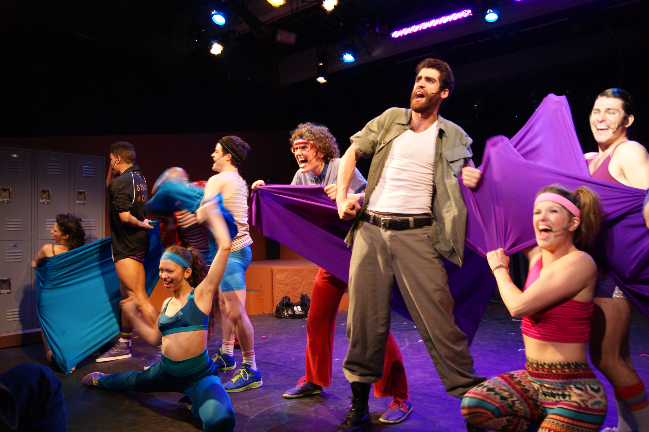 The cast of 'Spandex' in the original 2013 production. Photo by Becca Anderson