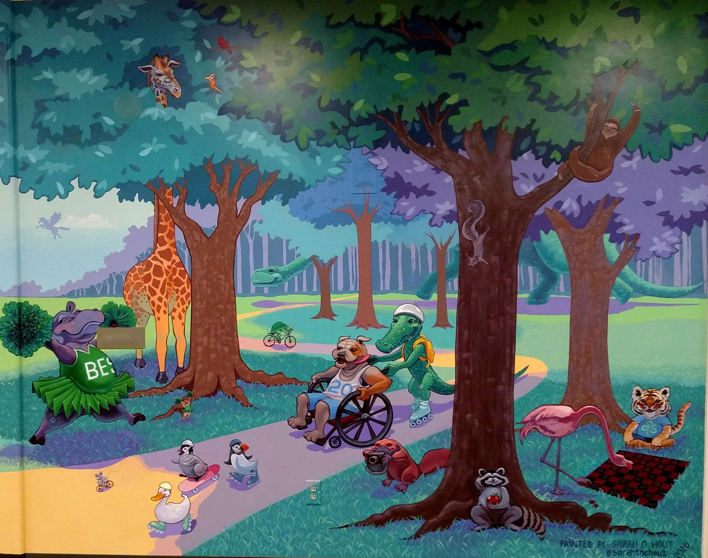 (The right half of Bailey's mural.)