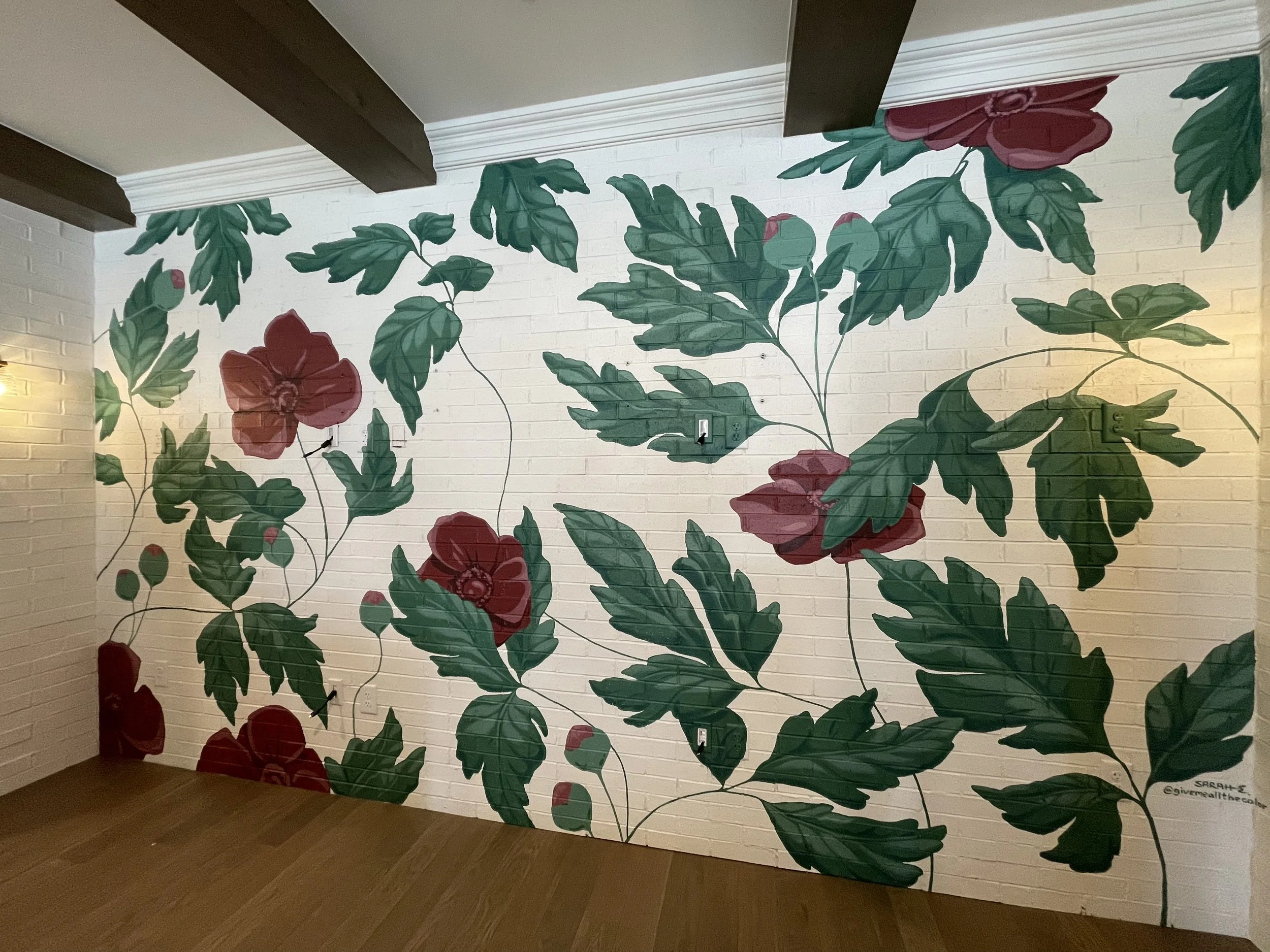 FLORAL BACKDROP MURAL 2025