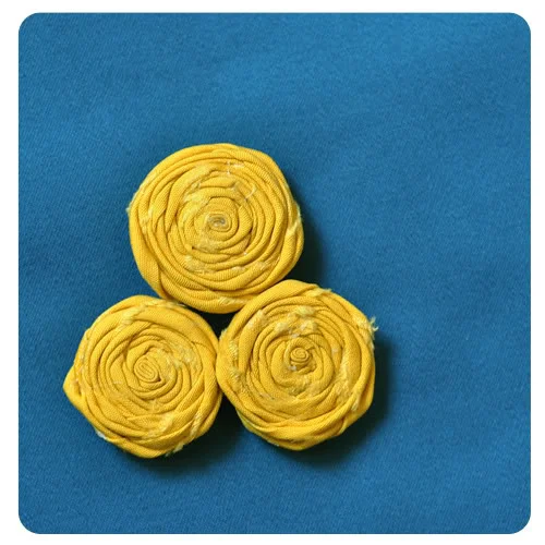 How To Tuesday: Rolled Fabric Flowers