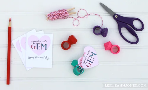 Free Printable Valentine: You're a Real Gem — Leslie Ann Jones