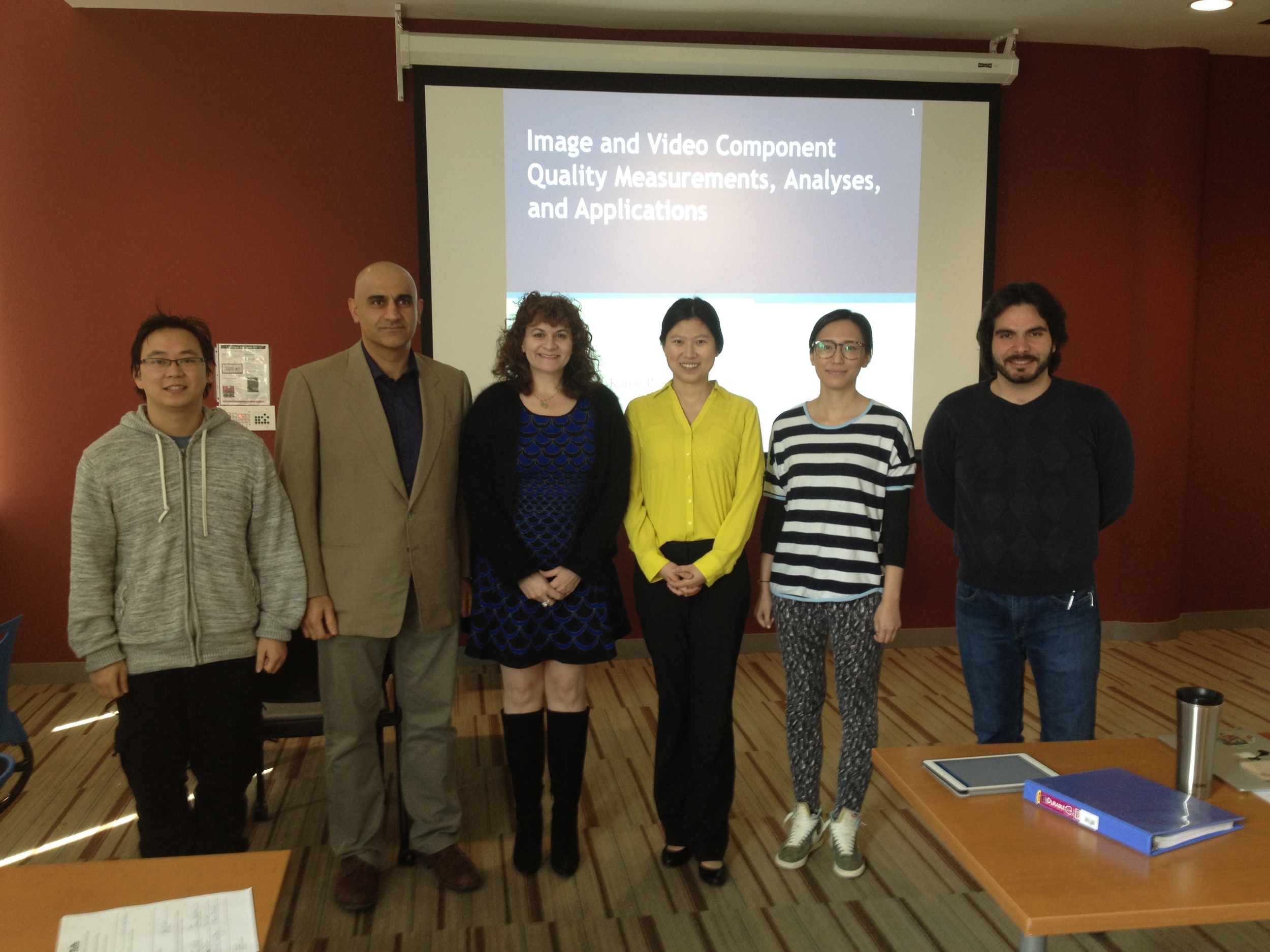 Karen and her lab members at Chen Gao’s thesis defense 