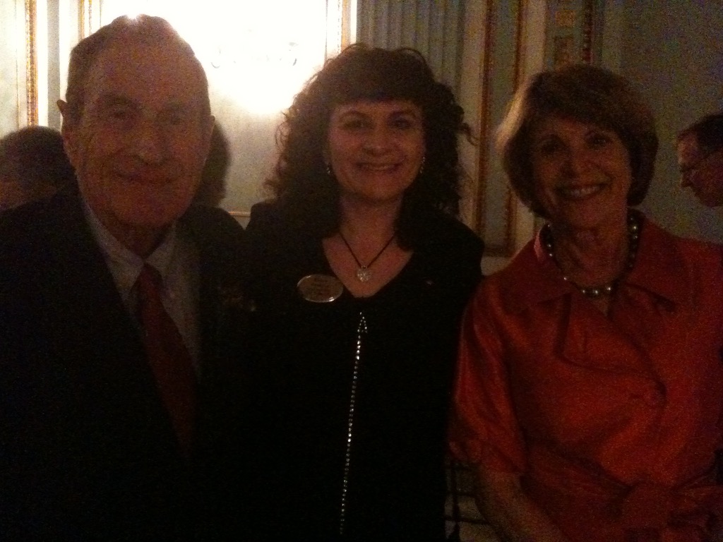 Karen with engineer Ray Dolby and his wife Dagmar