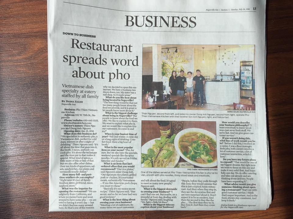 Thanks to the Naperville Sun Times for putting us on the front page of the Business section. We're pleasantly surprised of the half page article on page 1 👍🎉 http://www.chicagotribune.com/suburbs/naperville-sun/ct-nvs-down-to-business-st-0724-20160722-story.html