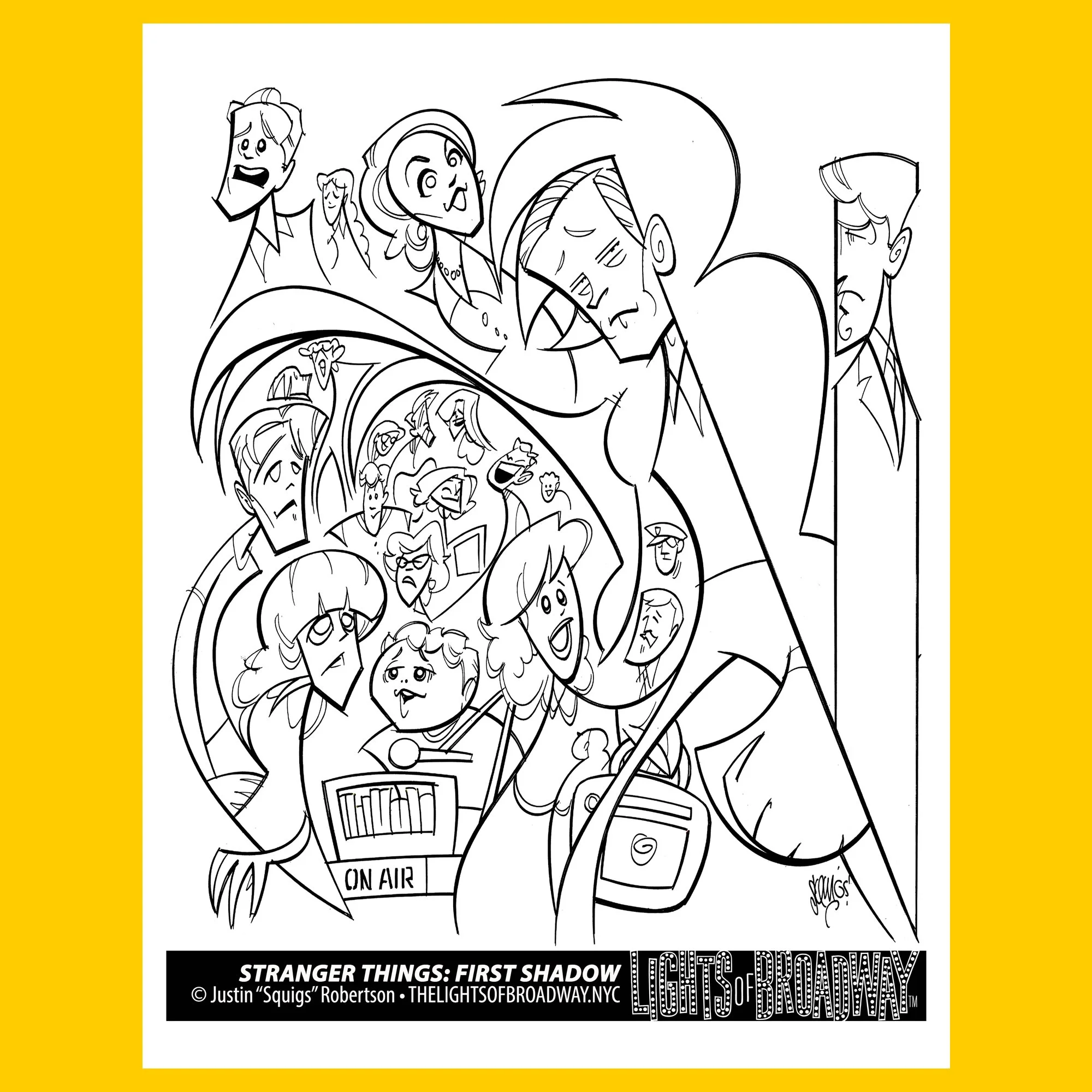 Coloring Page: Stranger Things First Shadow