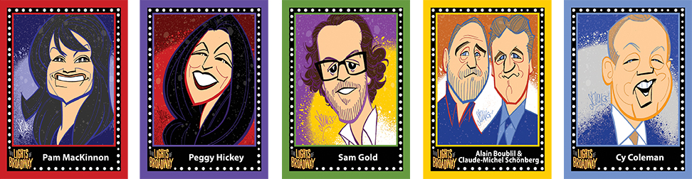 SAM GOLD LIGHTS OF BROADWAY CARD 