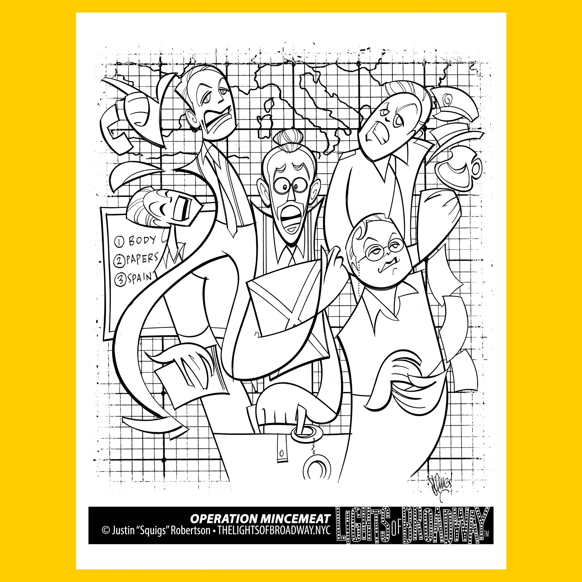 Coloring Page: Operation Mincemeat