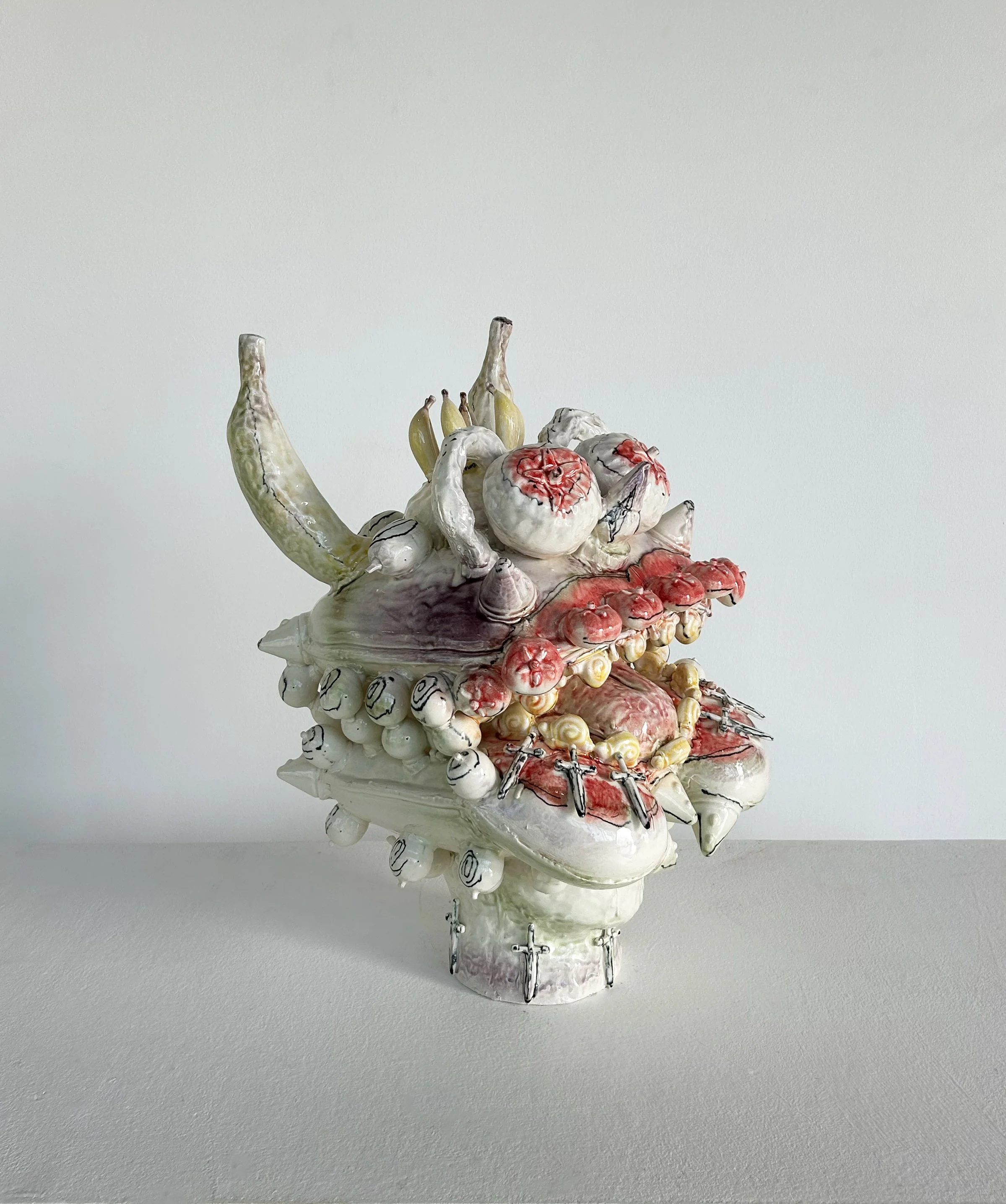 Please and geased (monster), 2025, porcelain,_Jennifer Masley.jpg
