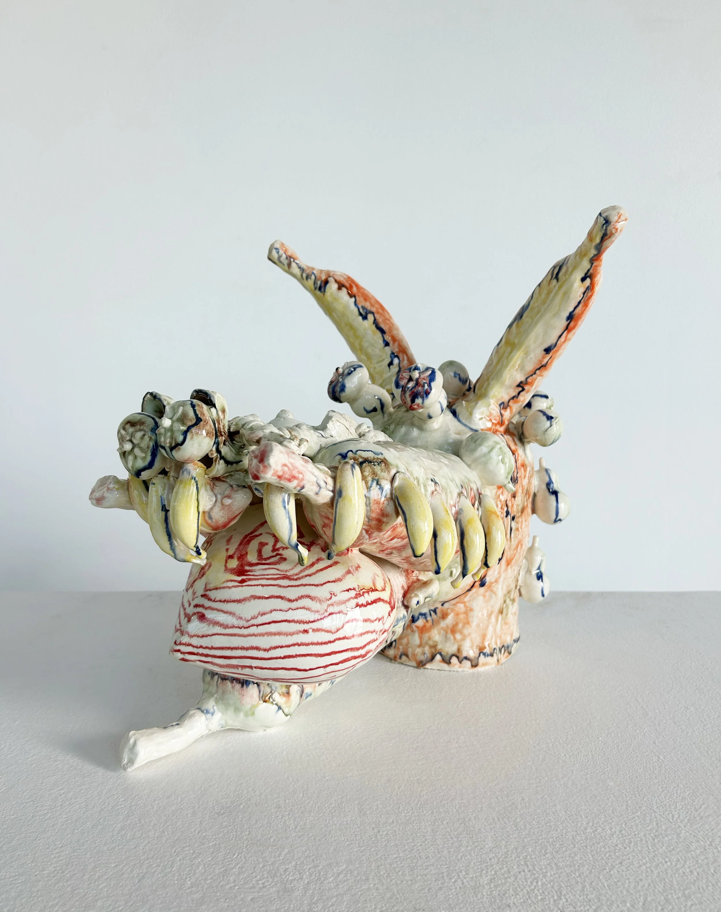 AWOOOGAAA, 2025, porcelain, glaze, underglaze_Jennifer Masley.jpg