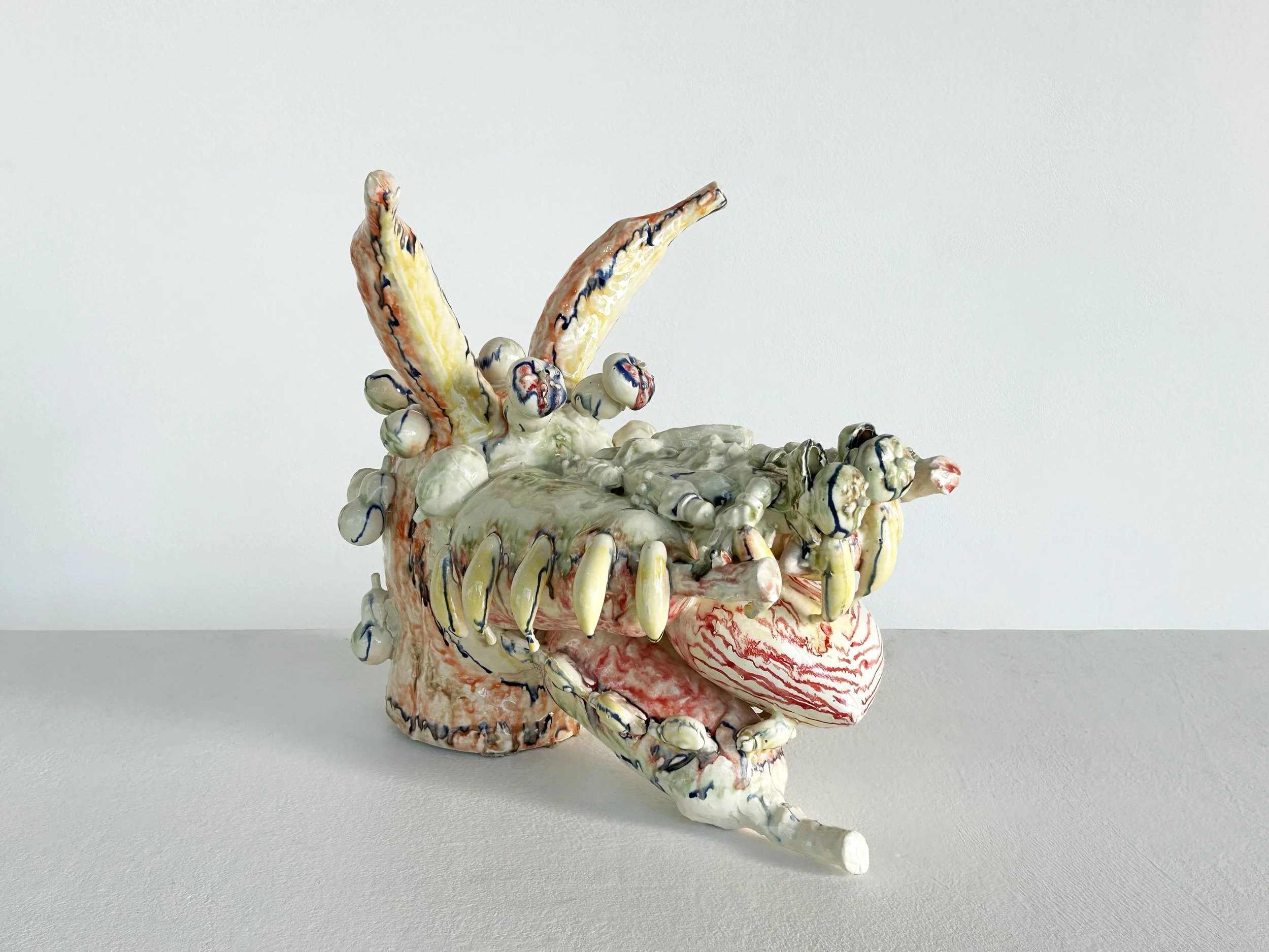 AWOOOGAAA (detail), 2025, porcelain, glaze, u_Jennifer Masley.jpg