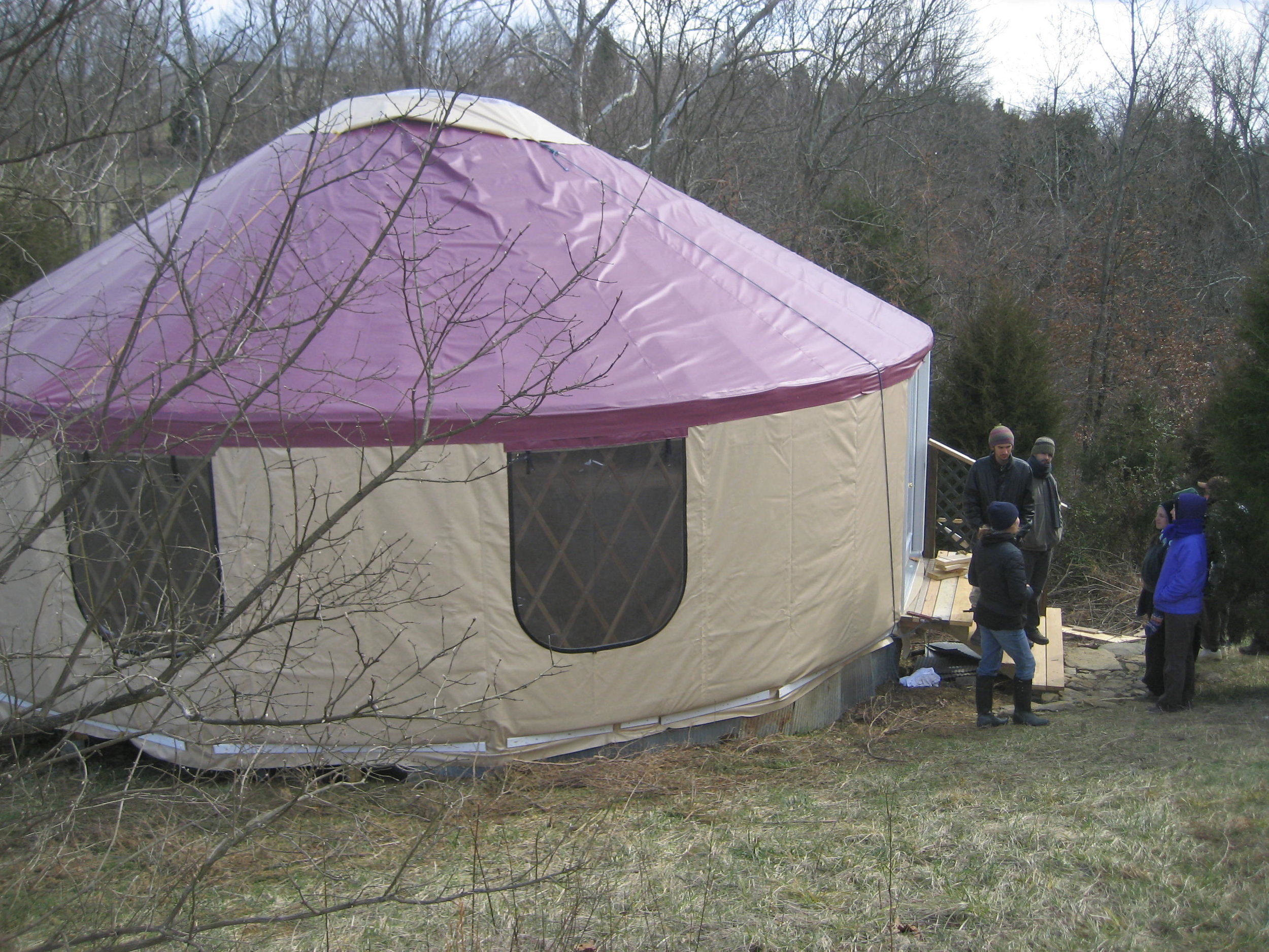 The Exterior of the Yurt at Greensleeves