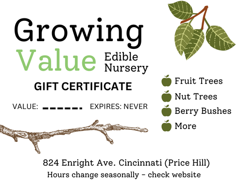 Native/Edible Nursery Gift Certificate