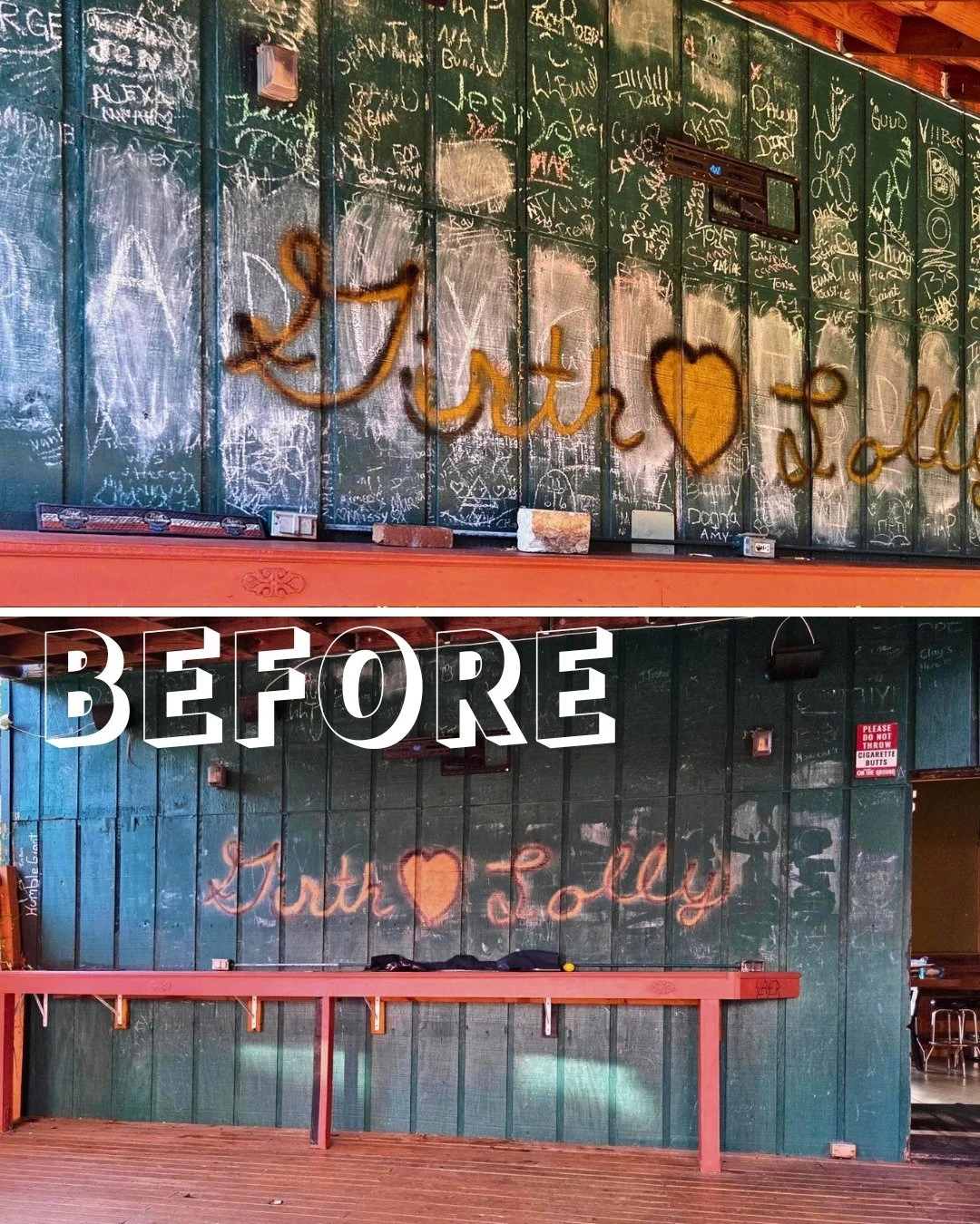 TALK ABOUT A GLOW-UP! Unveiling the new permaculture mural at the Corner Commons was a major highlight of our Homecoming Party on Saturday! MAJOR PROPS to artist Eeva Lentz who designed this together with help from our residential student Zigi (@lyfe