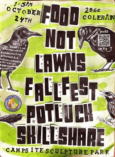@cincyfnl  is having a Skillshare &amp; Potluck Festival this Saturday, October 24! We encourage you to check it out! "Co-Creating Our Culture - How Constructive Feedback Grows a Community" 
Skills include: 
  Tree Climbing
  Foraging, Ecol