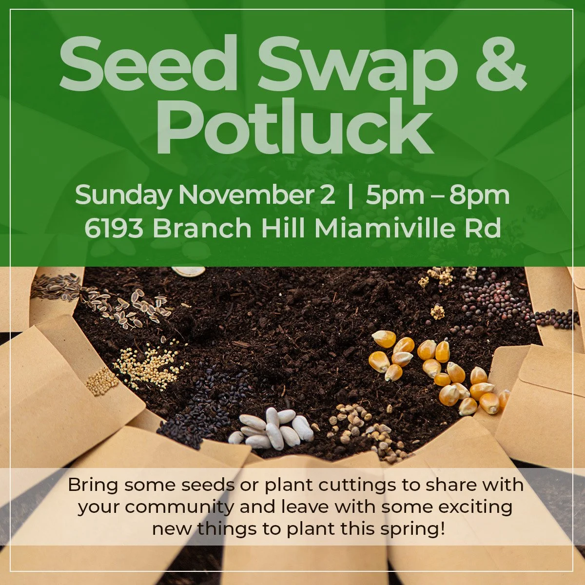 Seed Swap &amp; Potluck