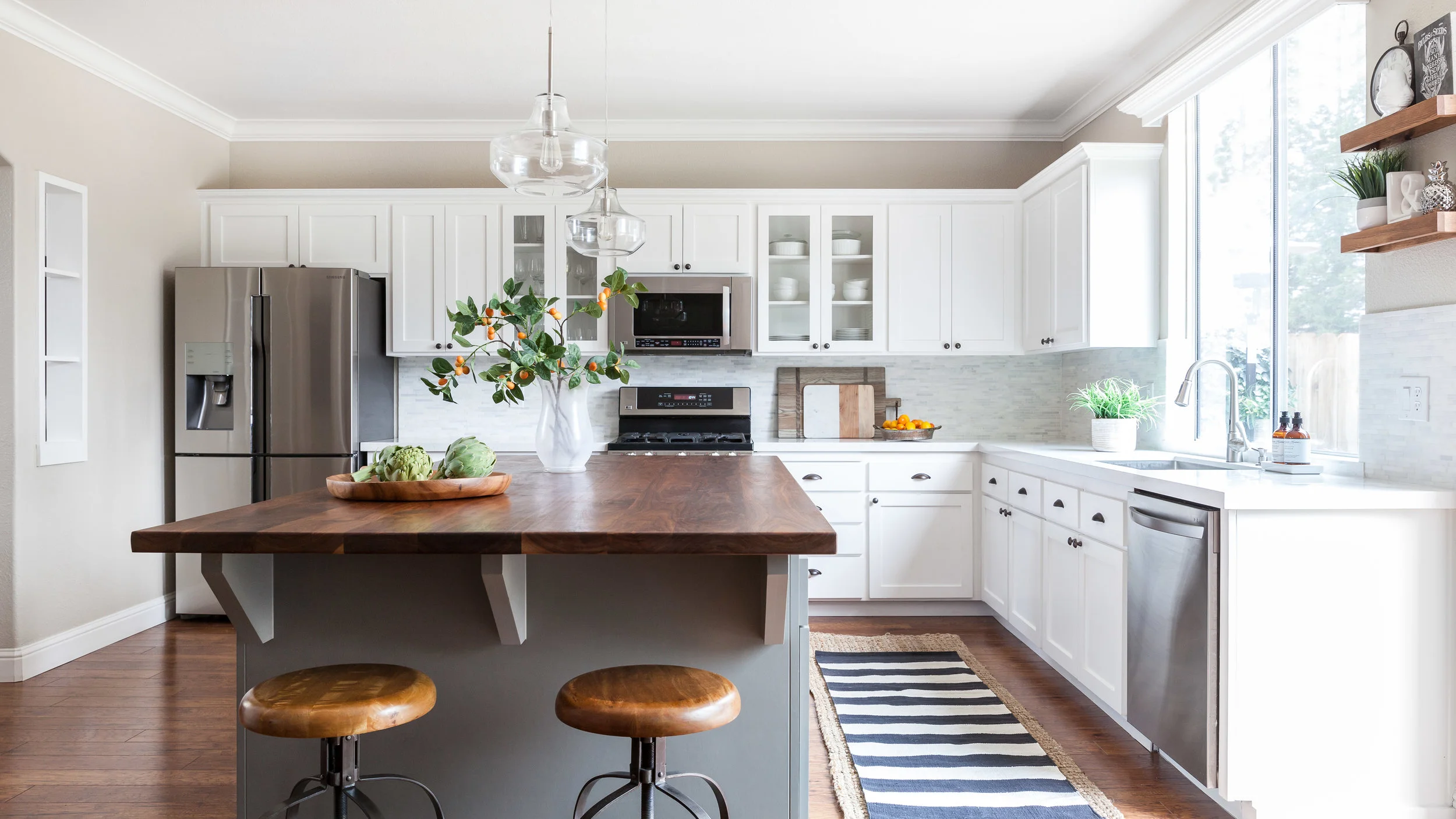 Rocklin California farmhouse kitchen remodel
