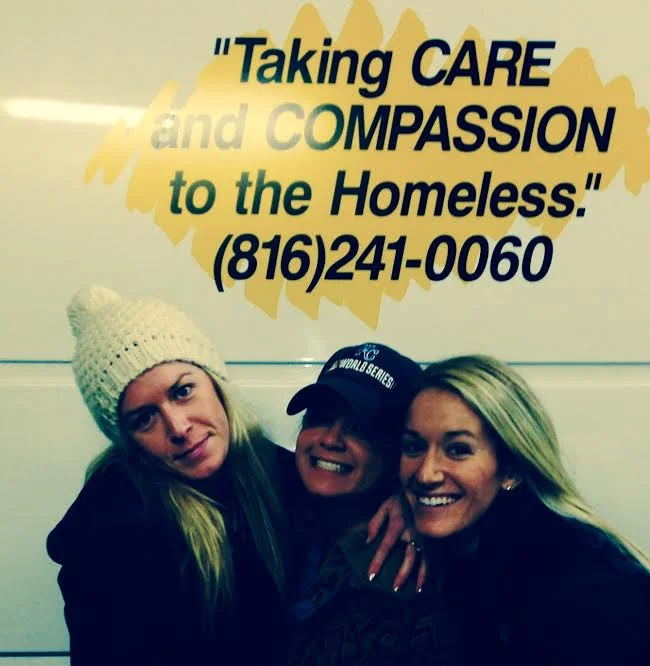 Pictured above : Sadie Wiechmann (left) with her friend and sister at Uplift.