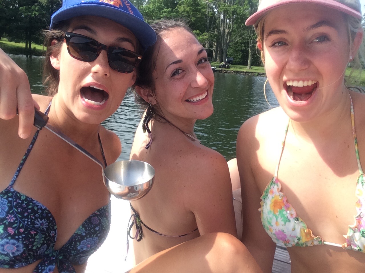 Two of my best friends from high school. Clare (Right) and Maddie (center). 