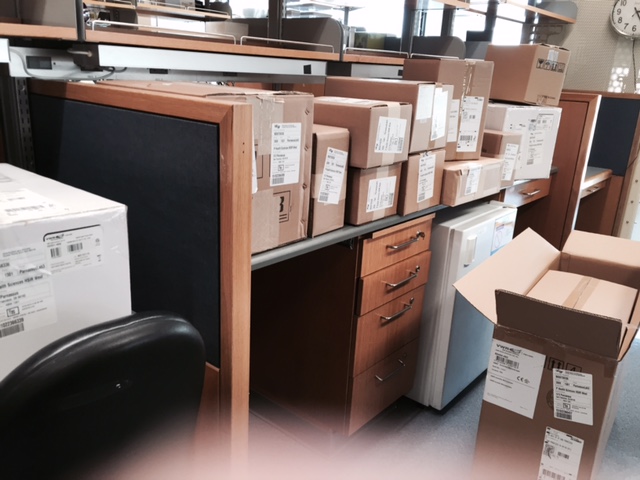 First delivery of lab equipment!