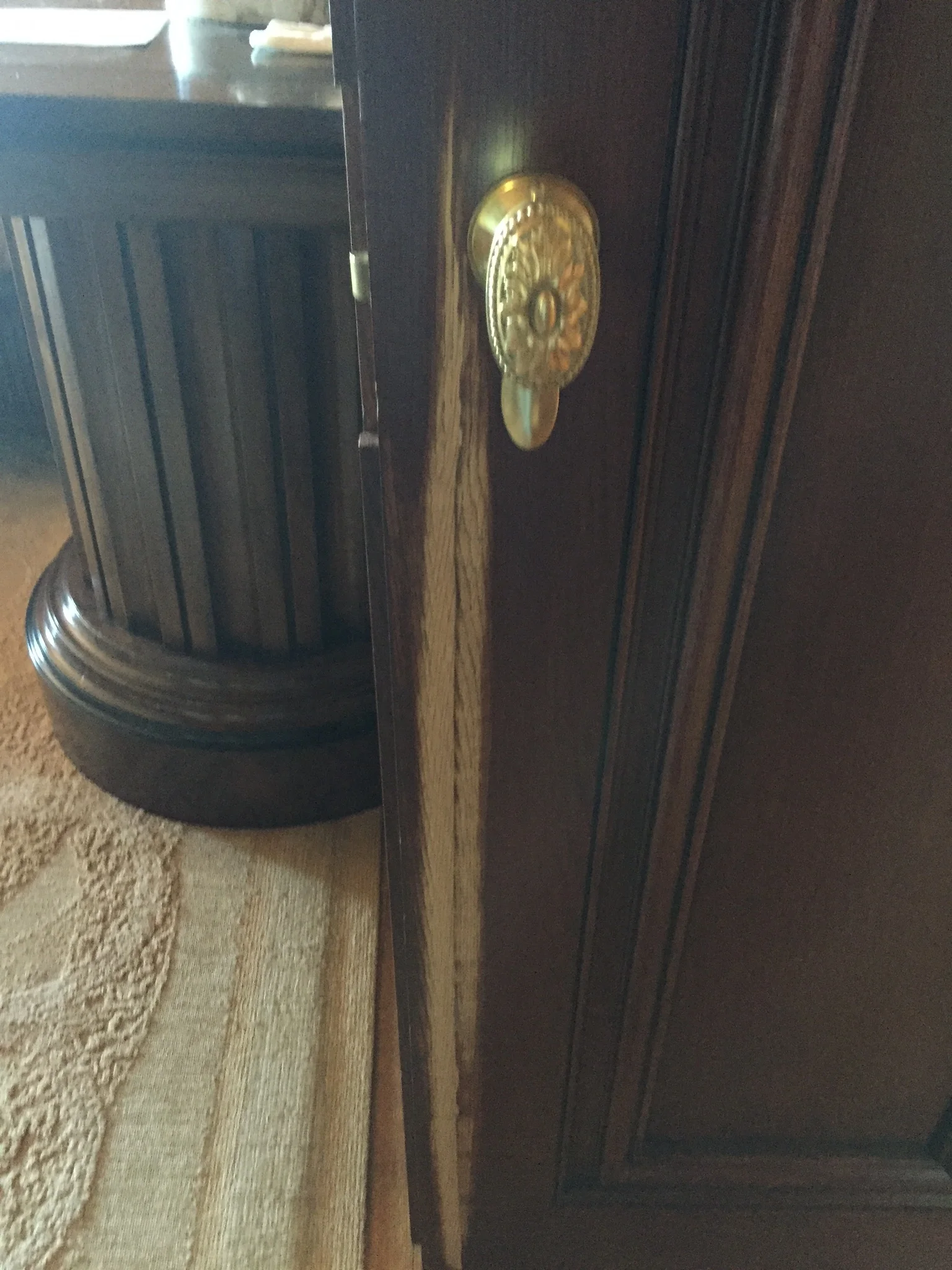   BEFORE:     Wood door repair  