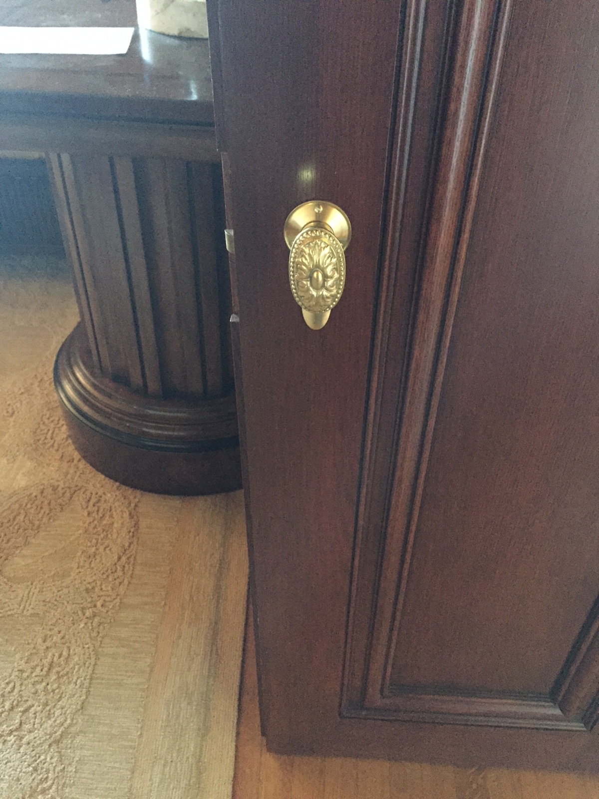   AFTER:   Wood door repair 